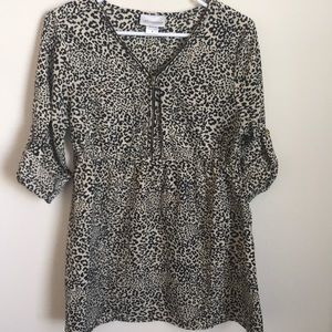 Leopard Maternity Blouse